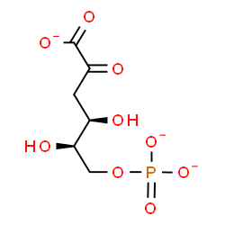 ChemSpider 2D Image | 3-Deoxy-6-O-phosphonato-D-threo-hex-2-ulosonate | C6H8O9P