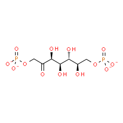 ChemSpider 2D Image | (2R,3R,4R,5S)-2,3,4,5-Tetrahydroxy-6-oxo-7-(phosphonatooxy)heptyl phosphate | C7H12O13P2