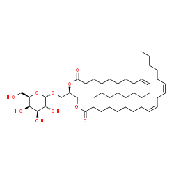 ChemSpider 2D Image | 1-O-linoleoyl-2-O-oleoyl-3-O-alpha-D-galactosyl-sn-glycerol | C45H80O10