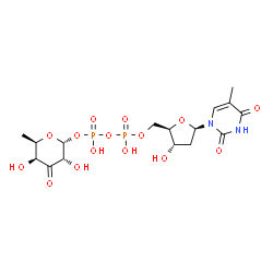 ChemSpider 2D Image | dTDP-3-dehydro-6-deoxy-alpha-D-galactose | C16H24N2O15P2