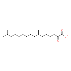 ChemSpider 2D Image | 3,7,11,15-Tetramethyl-2-oxohexadecanoate | C20H37O3