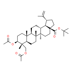 ChemSpider 2D Image | 2-Methyl-2-propanyl (3beta)-3,23-diacetoxylup-20(29)-en-28-oate | C38H60O6