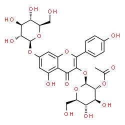 ChemSpider 2D Image | 2''-acetylpaeonoside | C29H32O17