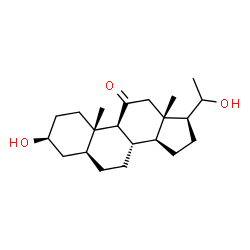 ChemSpider 2D Image | (3beta,5alpha)-3,20-Dihydroxypregnan-11-one | C21H34O3