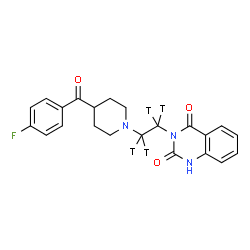 ChemSpider 2D Image | [3H]Ketanserin | C22H18T4FN3O3