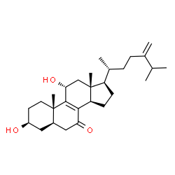 ChemSpider 2D Image | 3beta,11alpha-dihydroxyergosta-8,24(28)-dien-7-one | C28H44O3