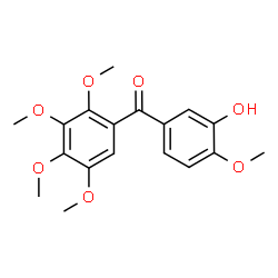 ChemSpider 2D Image | (3-Hydroxy-4-methoxyphenyl)(2,3,4,5-tetramethoxyphenyl)methanone | C18H20O7