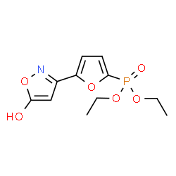 ChemSpider 2D Image | Diethyl [5-(5-hydroxy-1,2-oxazol-3-yl)-2-furyl]phosphonate | C11H14NO6P