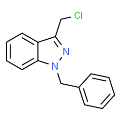 ChemSpider 2D Image | 1-Benzyl-3-(chloromethyl)-1H-indazole | C15H13ClN2