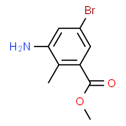 ChemSpider 2D Image | Methyl 3-amino-5-bromo-2-methylbenzoate | C9H10BrNO2