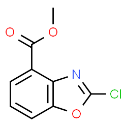ChemSpider 2D Image | Methyl 2-chloro-4-benzoxazolecarboxylate | C9H6ClNO3