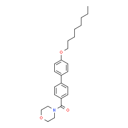 ChemSpider 2D Image | 4-Morpholinyl[4'-(octyloxy)-4-biphenylyl]methanone | C25H33NO3