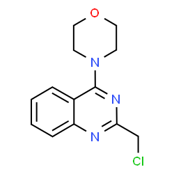ChemSpider 2D Image | 2-(Chloromethyl)-4-(4-morpholinyl)quinazoline | C13H14ClN3O