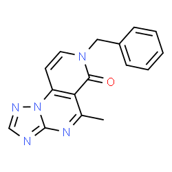 ChemSpider 2D Image | 7-Benzyl-5-methylpyrido[3,4-e][1,2,4]triazolo[1,5-a]pyrimidin-6(7H)-one | C16H13N5O