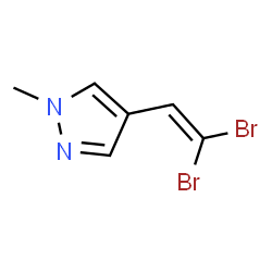 ChemSpider 2D Image | 4-(2,2-Dibromovinyl)-1-methyl-1H-pyrazole | C6H6Br2N2