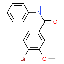 ChemSpider 2D Image | 4-Bromo-3-methoxy-N-phenylbenzamide | C14H12BrNO2