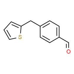 ChemSpider 2D Image | 4-(2-Thienylmethyl)benzaldehyde | C12H10OS