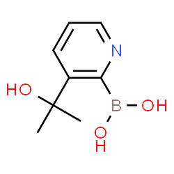 ChemSpider 2D Image | (3-(2-Hydroxypropan-2-yl)pyridin-2-yl)boronic acid | C8H12BNO3