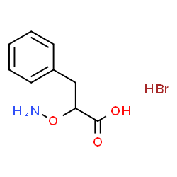 ChemSpider 2D Image | 2-(Aminooxy)-3-phenylpropanoic acid hydrobromide (1:1) | C9H12BrNO3