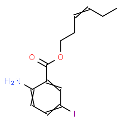 ChemSpider 2D Image | 3-Hexen-1-yl 2-amino-5-iodobenzoate | C13H16INO2