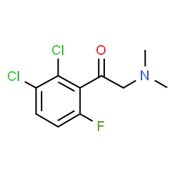 ChemSpider 2D Image | 1-(2,3-Dichloro-6-fluorophenyl)-2-(dimethylamino)ethanone | C10H10Cl2FNO
