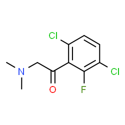 ChemSpider 2D Image | 1-(3,6-Dichloro-2-fluorophenyl)-2-(dimethylamino)ethanone | C10H10Cl2FNO