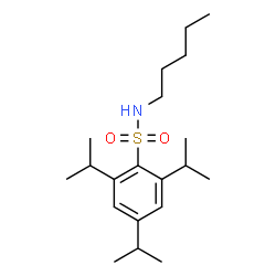 ChemSpider 2D Image | 2,4,6-Triisopropyl-N-pentylbenzenesulfonamide | C20H35NO2S