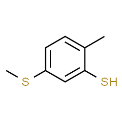 ChemSpider 2D Image | 2-Methyl-5-(methylsulfanyl)benzenethiol | C8H10S2