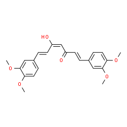 ChemSpider 2D Image | (1E,4E,6E)-1,7-Bis(3,4-dimethoxyphenyl)-5-hydroxy-1,4,6-heptatrien-3-one | C23H24O6