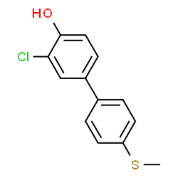 ChemSpider 2D Image | 3-Chloro-4'-(methylsulfanyl)-4-biphenylol | C13H11ClOS