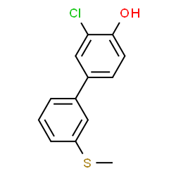 ChemSpider 2D Image | 3-Chloro-3'-(methylsulfanyl)-4-biphenylol | C13H11ClOS