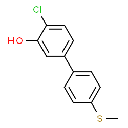 ChemSpider 2D Image | 4-Chloro-4'-(methylsulfanyl)-3-biphenylol | C13H11ClOS