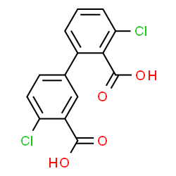 ChemSpider 2D Image | 3,4'-Dichloro-2,3'-biphenyldicarboxylic acid | C14H8Cl2O4