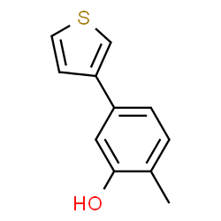 ChemSpider 2D Image | 2-Methyl-5-(3-thienyl)phenol | C11H10OS