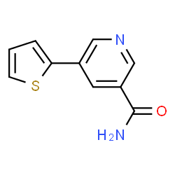ChemSpider 2D Image | 5-(2-Thienyl)nicotinamide | C10H8N2OS