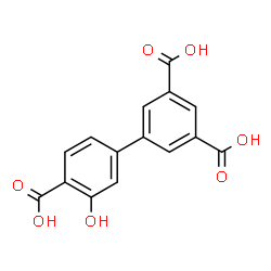 ChemSpider 2D Image | 3'-Hydroxy-3,4',5-biphenyltricarboxylic acid | C15H10O7
