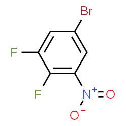 ChemSpider 2D Image | 5-Bromo-1,2-difluoro-3-nitrobenzene | C6H2BrF2NO2