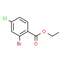 ChemSpider 2D Image | Ethyl 2-bromo-4-chlorobenzoate | C9H8BrClO2