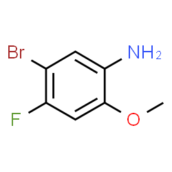 ChemSpider 2D Image | 5-Bromo-4-fluoro-2-methoxyaniline | C7H7BrFNO