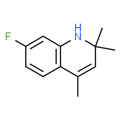 ChemSpider 2D Image | 7-Fluoro-2,2,4-trimethyl-1,2-dihydroquinoline | C12H14FN