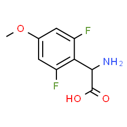 ChemSpider 2D Image | Amino(2,6-difluoro-4-methoxyphenyl)acetic acid | C9H9F2NO3