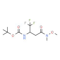 ChemSpider 2D Image | 2-Methyl-2-propanyl {1,1,1-trifluoro-4-[methoxy(methyl)amino]-4-oxo-2-butanyl}carbamate | C11H19F3N2O4