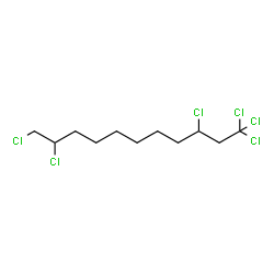 ChemSpider 2D Image | 1,1,1,3,10,11-Hexachloroundecane | C11H18Cl6