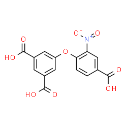ChemSpider 2D Image | 5-(4-Carboxy-2-nitrophenoxy)isophthalic acid | C15H9NO9