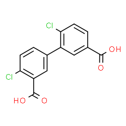 ChemSpider 2D Image | 4,6'-Dichloro-3,3'-biphenyldicarboxylic acid | C14H8Cl2O4