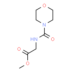 ChemSpider 2D Image | Methyl N-(4-morpholinylcarbonyl)glycinate | C8H14N2O4