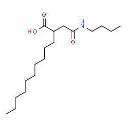 ChemSpider 2D Image | 2-[2-(Butylamino)-2-oxoethyl]dodecanoic acid | C18H35NO3