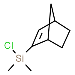 ChemSpider 2D Image | Bicyclo[2.2.1]hept-2-en-2-yl(chloro)dimethylsilane | C9H15ClSi