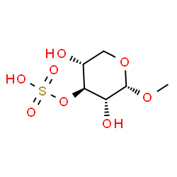 ChemSpider 2D Image | Methyl 3-O-sulfo-alpha-D-xylopyranoside | C6H12O8S