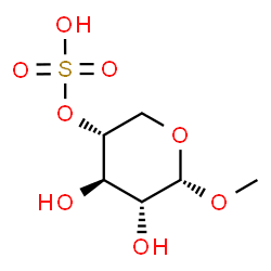 ChemSpider 2D Image | Methyl 4-O-sulfo-alpha-D-xylopyranoside | C6H12O8S